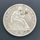 1858-O 50c Seated Liberty Half Dollar Circulated