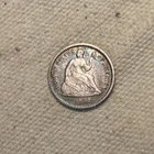 1862 Seated Liberty Silver Half Dime VF+ QA3080