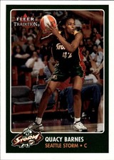2001 Fleer Tradition WNBA #81 Quacy Barnes