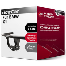 Für BMW X1 F48 (TowCar) Anhängerkupplung starr + E-Satz 7pol spezifisch neu