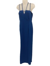 COAST Ladies UK 14 Scuba Strappy Royal Blue Prom Dress NEW With Tags Small Mark