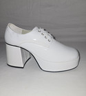 Funtasma JAZZ-02 Men's Size 9 White Patent Platform Disco Retro Costume Shoes — photo 1