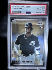 2020 Topps Stadium Club - Luis Robert RC # 289 PSA 10 Gem Mt