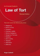 Roger Caldwell An Emerald Guide to The Law of Tort (Tascabile)