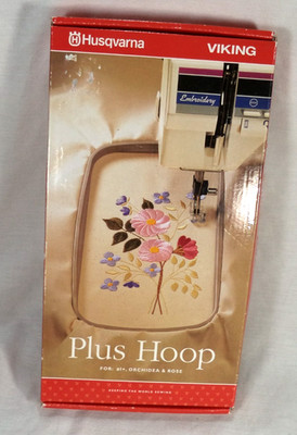 Husqvarna Viking Plus Hoop Embroidery Hoop #1 Orchidea Rose Sewing Machine