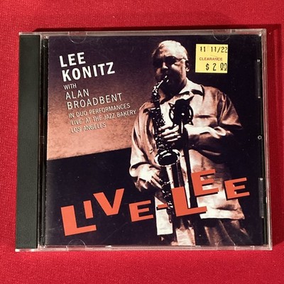 LEE KONITZ & ALAN BROADBENT Live-Lee CD (Milestone,2003)