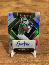 JALEN GUYTON 2022 SELECT DRAFT PICKS SILVER PRIZM SIGNATURES AUTOGRAPH CARD