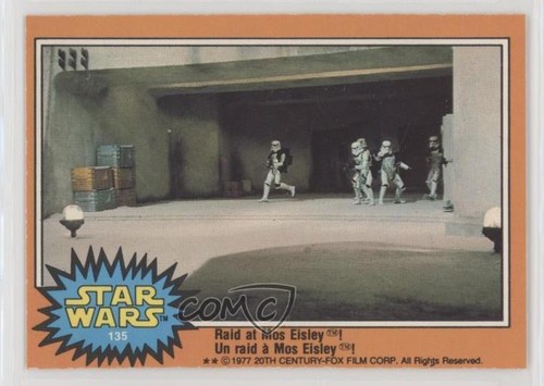 1977 OPC Star Wars #135 Raid at Mos Eisley! — Raw