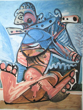 PABLO PICASSO: Schöne Lithographie limitiert auf 200 Exemplare, signiert 50x70cm