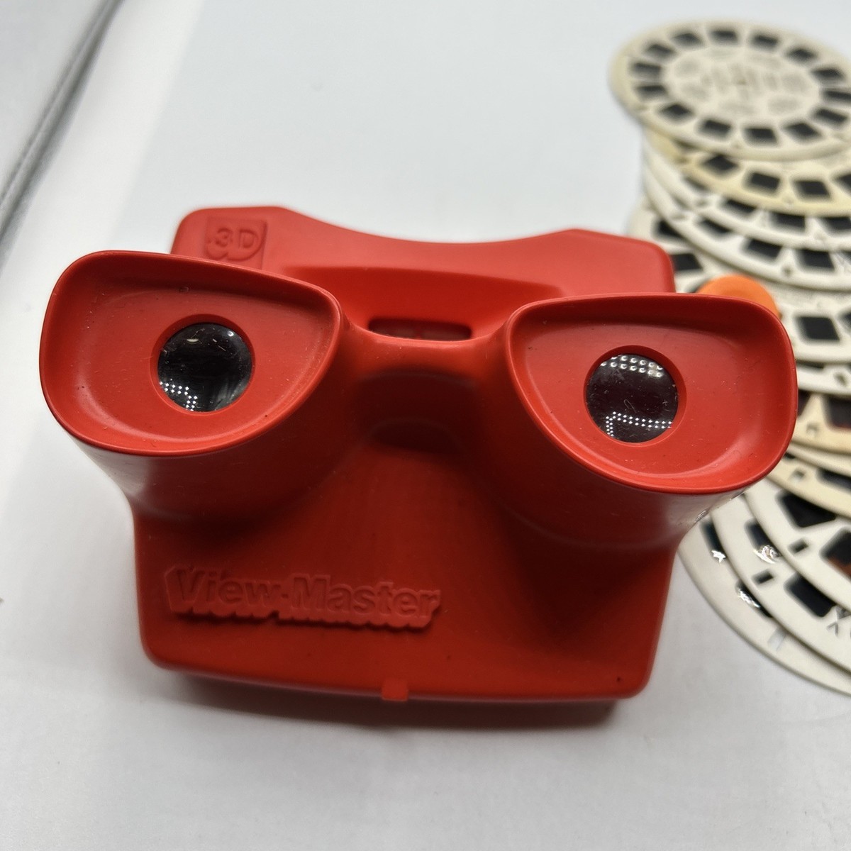 Vintage View Master 3D Viewer Red Classic Viewmaster Slide Viewer