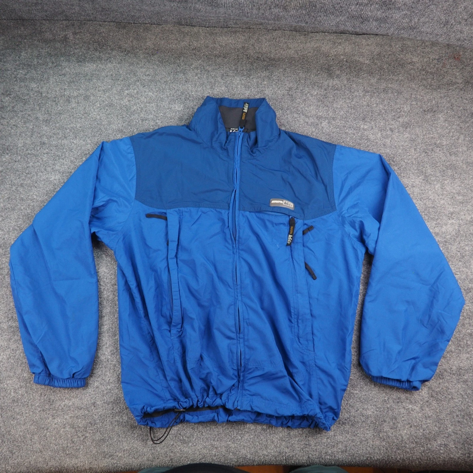 REI Windbreaker Jacket Mens Med Blue Ripstop Full Zip Gorpcore Outdoor Hiking - product detail image 2