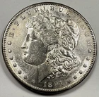 1891-S $1 Morgan Dollar 90% Silver San Francisco US Coin - BETTER DATE