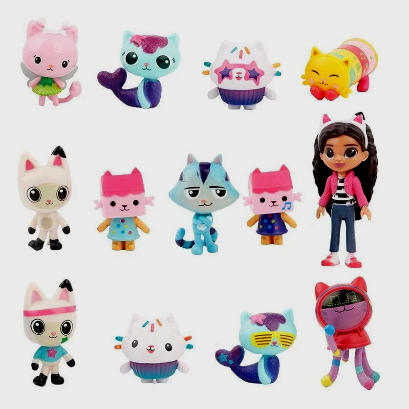 13pcs/set Gabby's Dollhouse Action Figure Cute Doll Collection