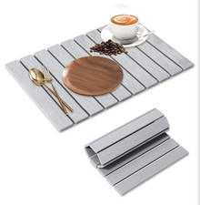 Large Stone Dish Drying Mat for Kitchen Counter, Quick Dry Stone Dishes/Bath Mat