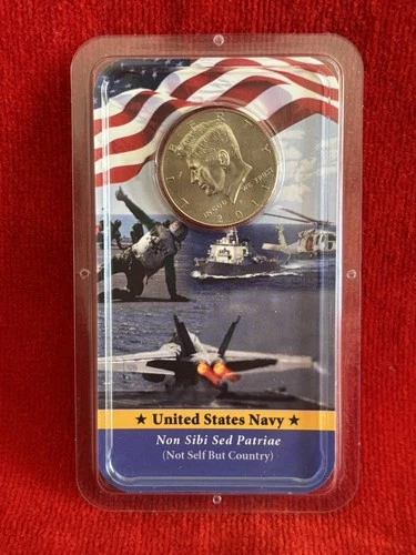 2011 - P Kennedy Half Dollar Coin U.S. Navy Cover Unc Showpak