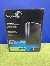 SeagateFree Agent GoFlex Desk 1 TB External Hard Drive USB 2.0 DRIVE ONLY SEALED