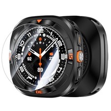 Metal Case with Screen Protector for Galaxy Watch Ultra 47mm   360  Rugged Bumpe