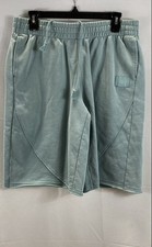 Jordan Women's Heritage Fleece Shorts Light Blue Below Knee NWT Sz S