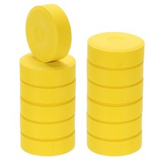 12 Pcs Washable Tempera, 2.3"x0.7" Large Tempera Paint Cakes, Dark Yellow