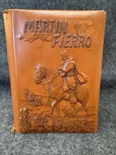 The Gaucho Martin Fierro ~ Jose Hernandez ~ 1967 Leather Limited Edition ENGLISH