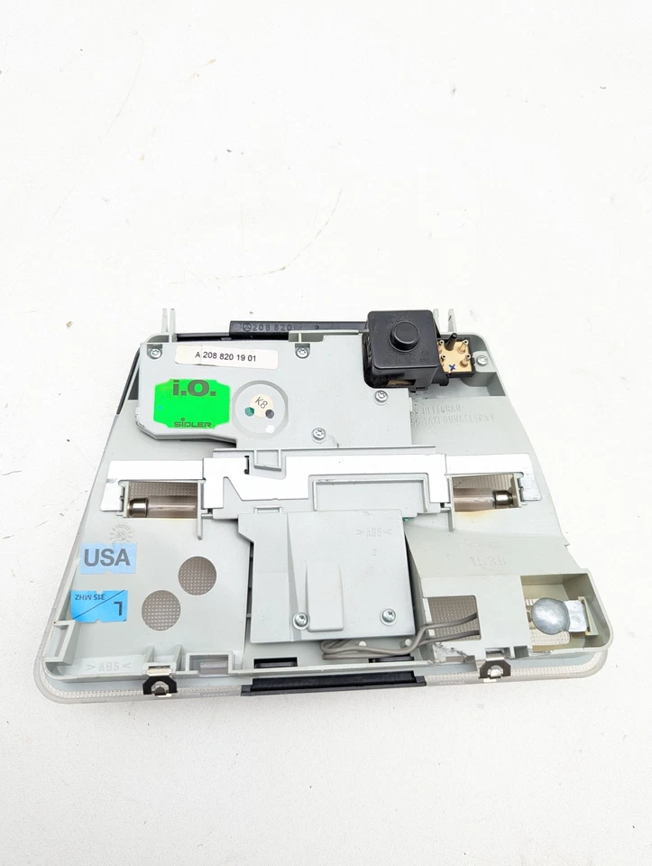 98-03 Mercedes W210 E320 E430 CLK320 Overhead Reading Dome Light Black - Image 3 of 4