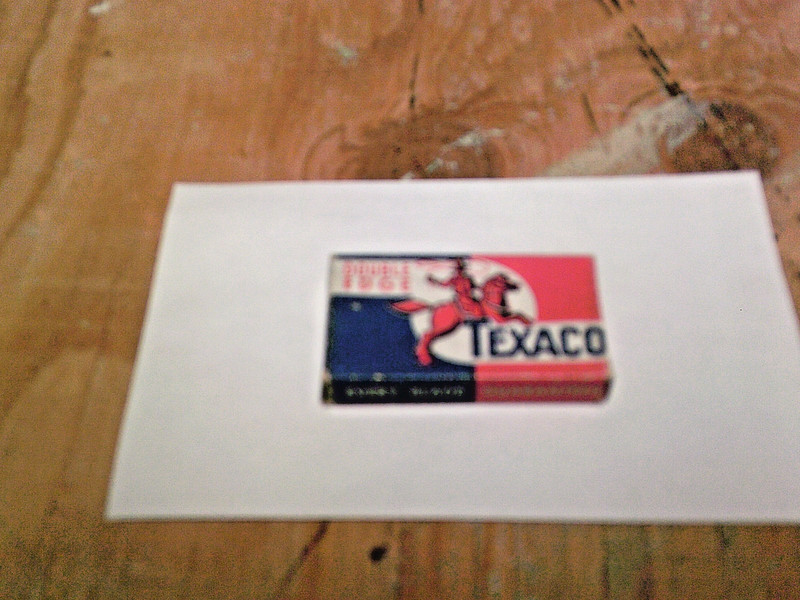 Vintage- Original 1920's Texaco Box of Razor Blades (5) Double Edge - Super Rare