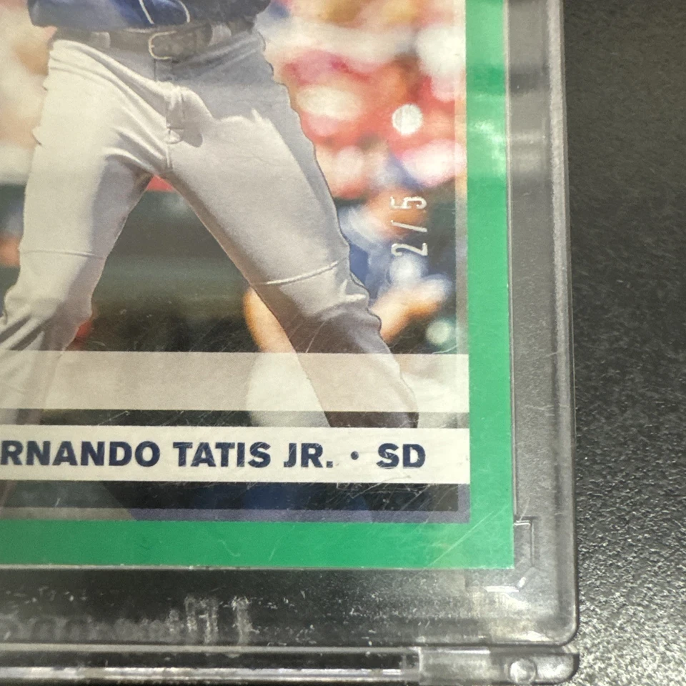 #/5! 🚨 2019 Donruss Fernando Tatis Jr RC Clasificado Novato San Diego Padres #254! Foto 3 de 4