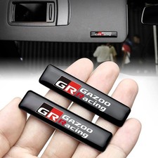 2x TOYOTA GR SPORT GAZOO RACING EMBLEM BADGE STICKER Yaris Corolla Prius Hilux