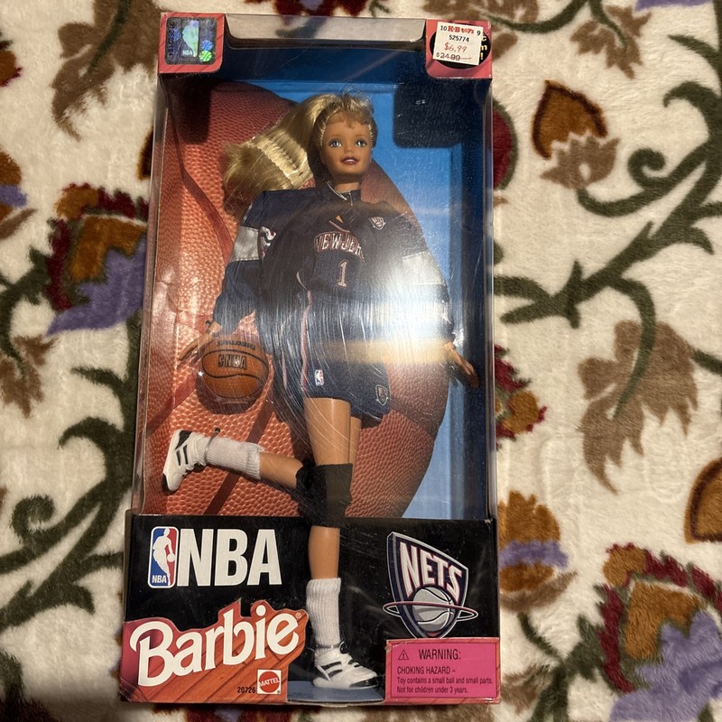 1998 NBA Official Licensed New Jersey Nets Barbie Doll Vtg  20726 NRFB Sealed