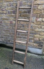 (5) VINTAGE  WOOD 6 RUNG  LADDER - COLLECT OR DELIVERY
