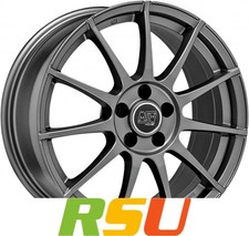 4x MSW MSW 85 matt graphite 6.5x16" ET42 LK5 108 ML 73.1 Alufelgen 16 Zoll
