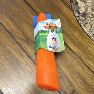 Chuckit! Super Crunch Stick Fetch Toy Crunches Orange Dog Toy