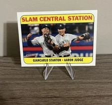 2018 Topps Heritage High Number Combo Cards Aaron Judge, Giancarlo Stanton #CC-2