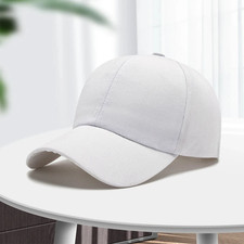 Unisex Hat Plain Curved Sun Visor Hat Outdoor Dustproof Baseball Solid Color Fas