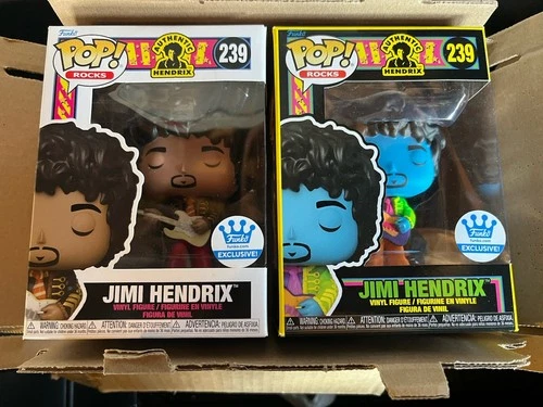 Funko Pop! Vinyl: Jimi Hendrix 2 Pack Black Light- Funko (Exclusive)