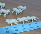 Vintage Plastic Huge Lot Farm Animals Dogs Model Train Decor — photo 2
