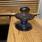 New, Bath And Body Works Purple,  Glass,  Three Wick Candle Holder ￼ — photo 1