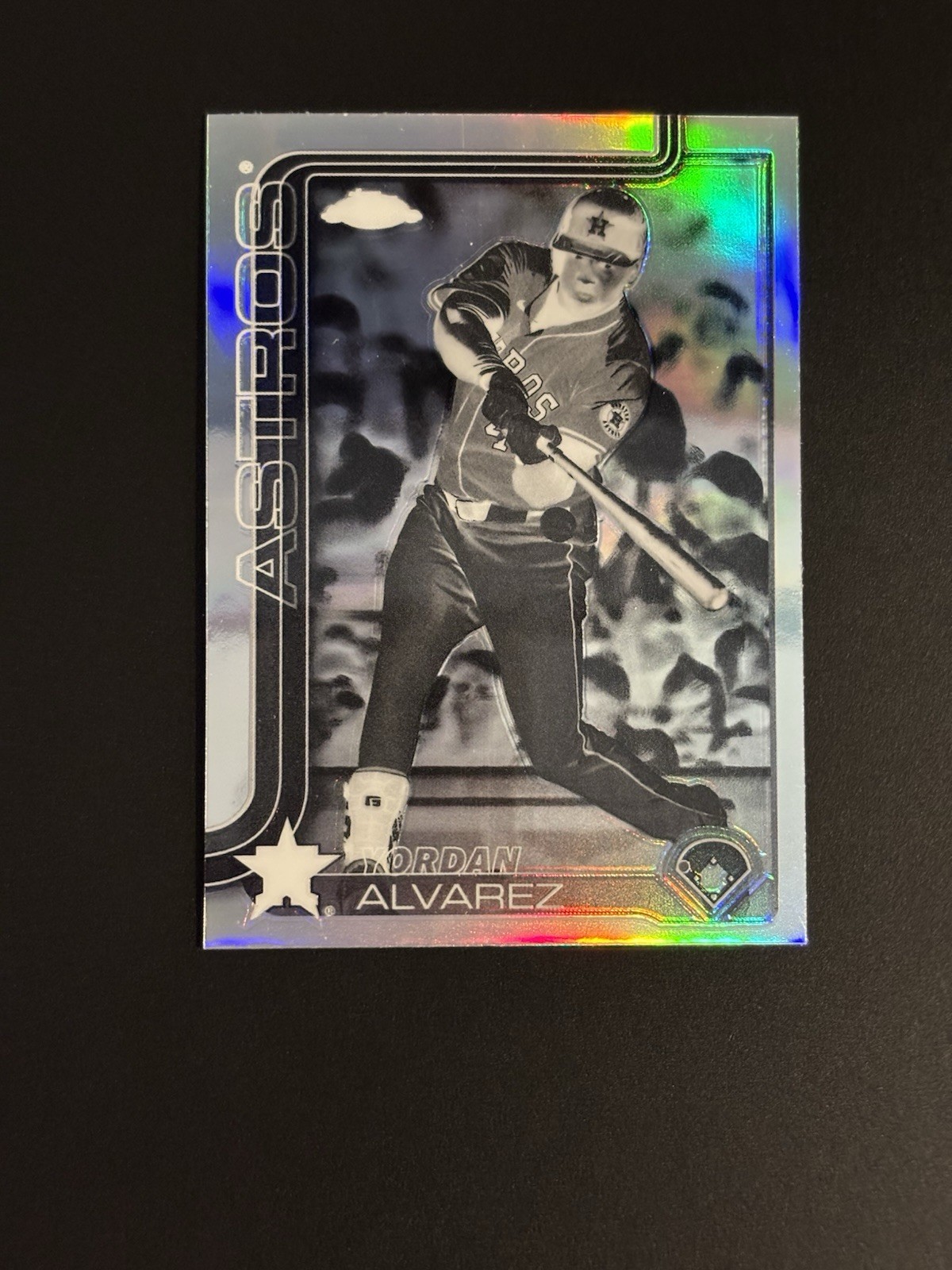 2025 Topps Chrome Yordan Alvarez Negative Refractor Variation Astros #267 🔥