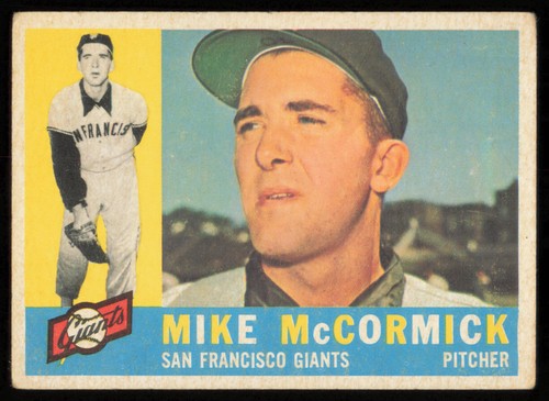 Mike McCormick #530 1960 Topps card
