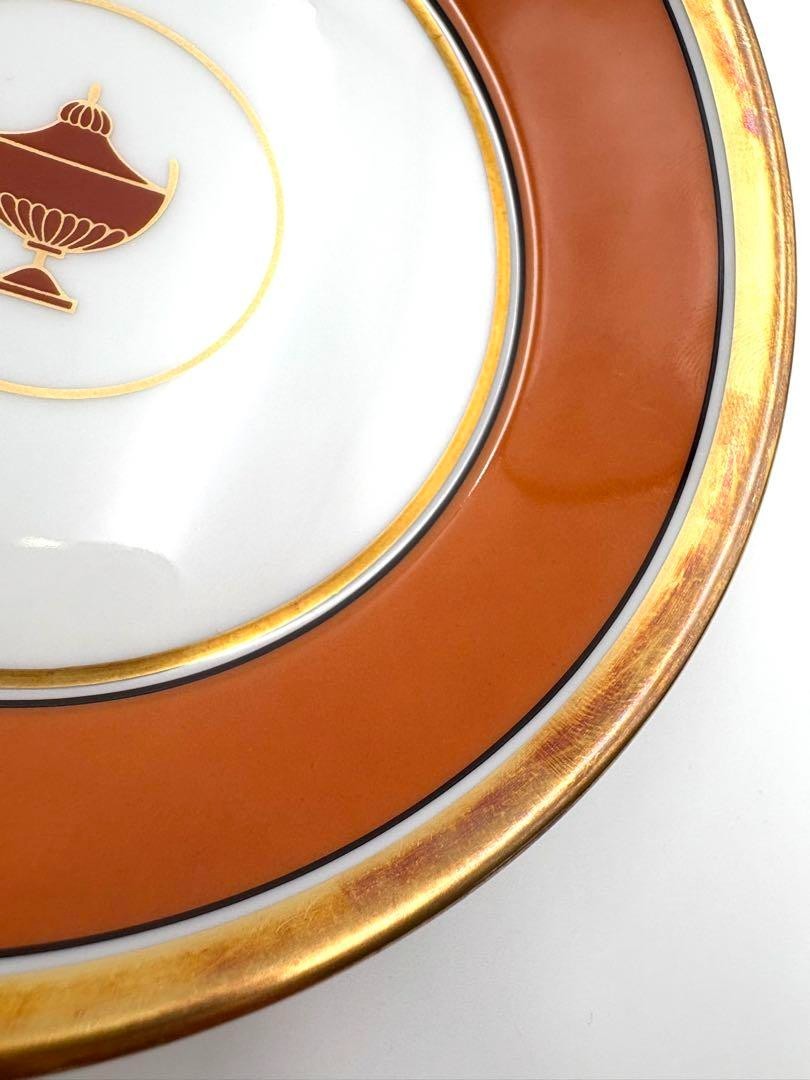 Richard Ginori Impero Onyx Black Impero Orange 2 Set USED