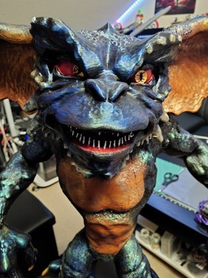 XXL Gremlin Figur   80cm   Unikat   3D-Druck & Handbemalt