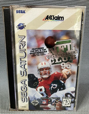 NFL QUARTERBACK CLUB 96 1996 (Sega Saturn) Complete CIB Case Broken
