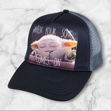 New Unisex Adults Baby Yoda Adjustable Snapback Cap Hat