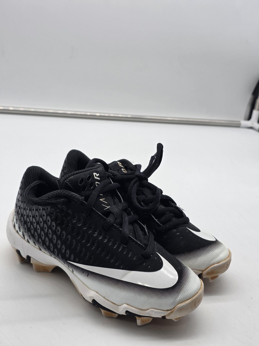 Nike Vapor Shoes Cleats Kids Size 12C Black Fastflex AQ8151-003
