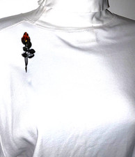 ROSE BUD BALTIC AMBER OXIDIZED SILVER BROOCH VINTAGE JEWELRY