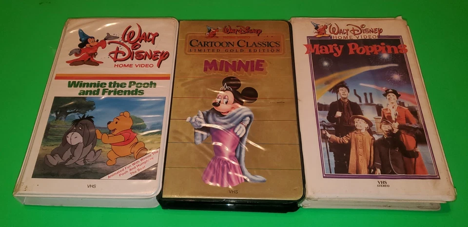 Lpt of 3 Vintage Disney VHS Winnie The Pooh And Friends | Minnie | Mary Poppins - Image 2 of 4