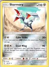 Skarmory 98/181 Rare Team Up Pokemon Moderately Played