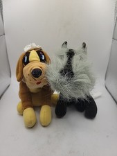 Disney Store Bean Bag Plush Lady And The Tramp Nana, Jock
