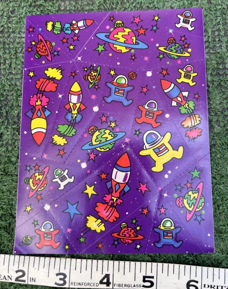 10 Sheets Of VINTAGE Lisa FRANK Unused Stickers. Rare-nostalgic- RAINBOWS - Image 2 of 4