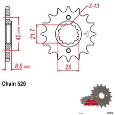 JT Sprockets JTF516.16 1994-2009 Suzuki Gs500 JT Sprocket 16 Tooth